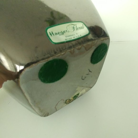 RARE * Mid-Century Modern Lustreware Vase by HAEGER POTTERY USA Minimalist - Picture 7 of 8